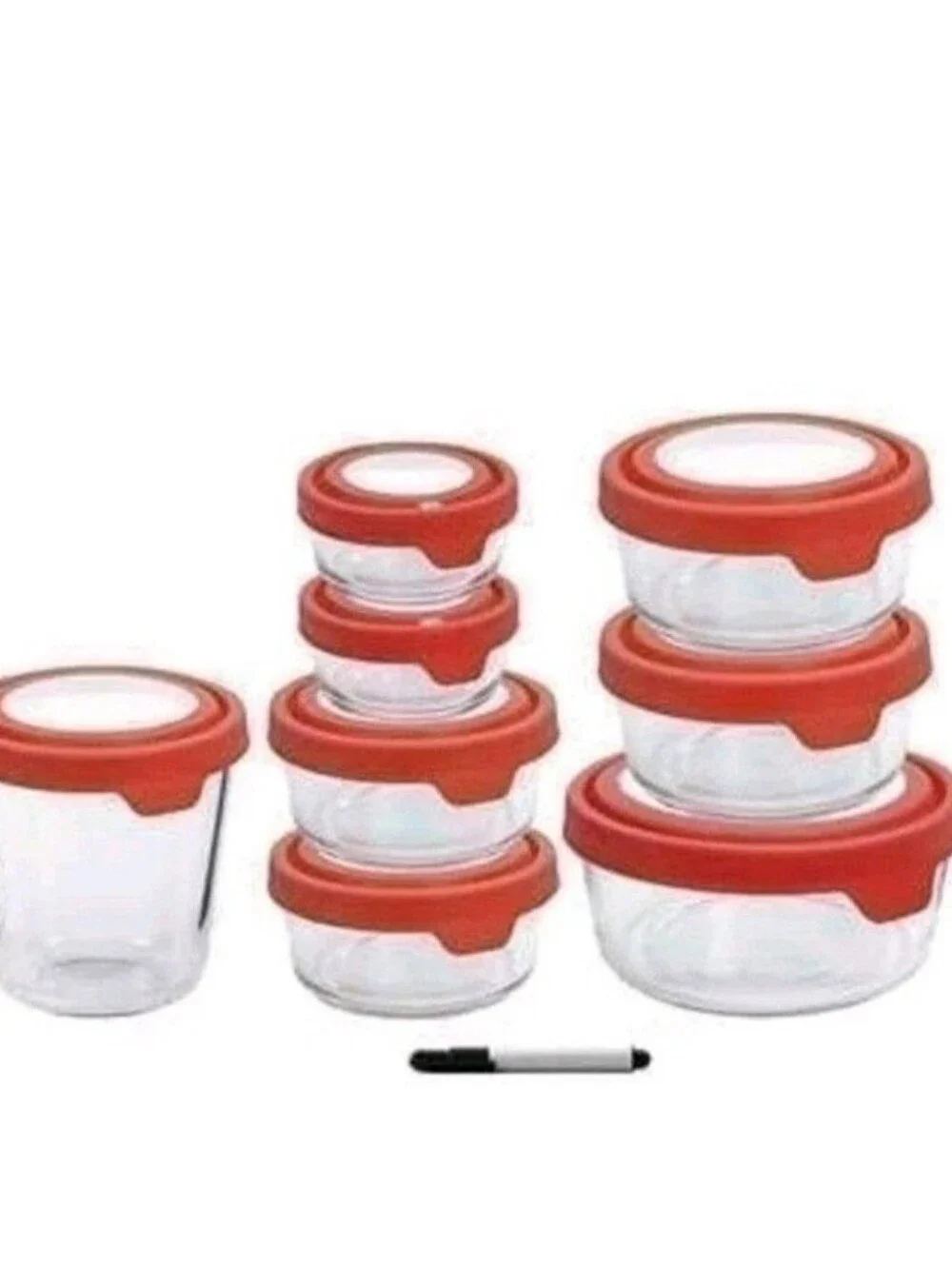 Anchor Hocking TrueSeal Glass Food Storage, Set of 16